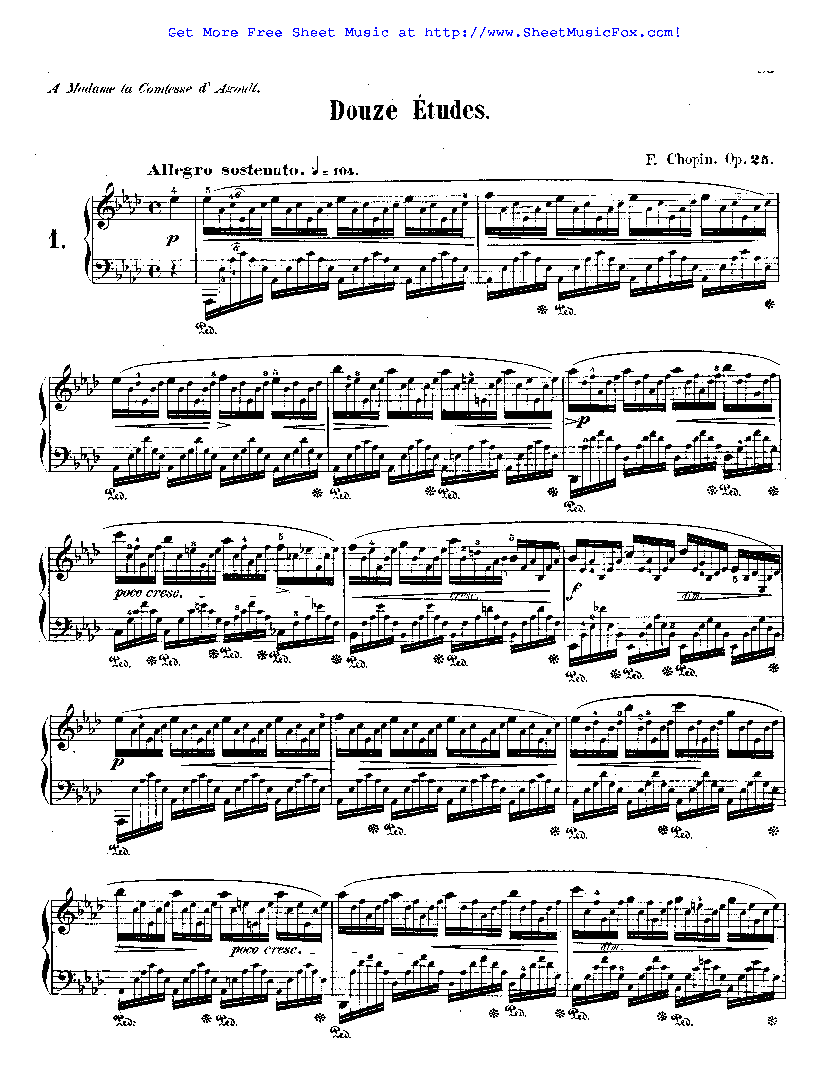 Шопен. революционный этюд, до минор