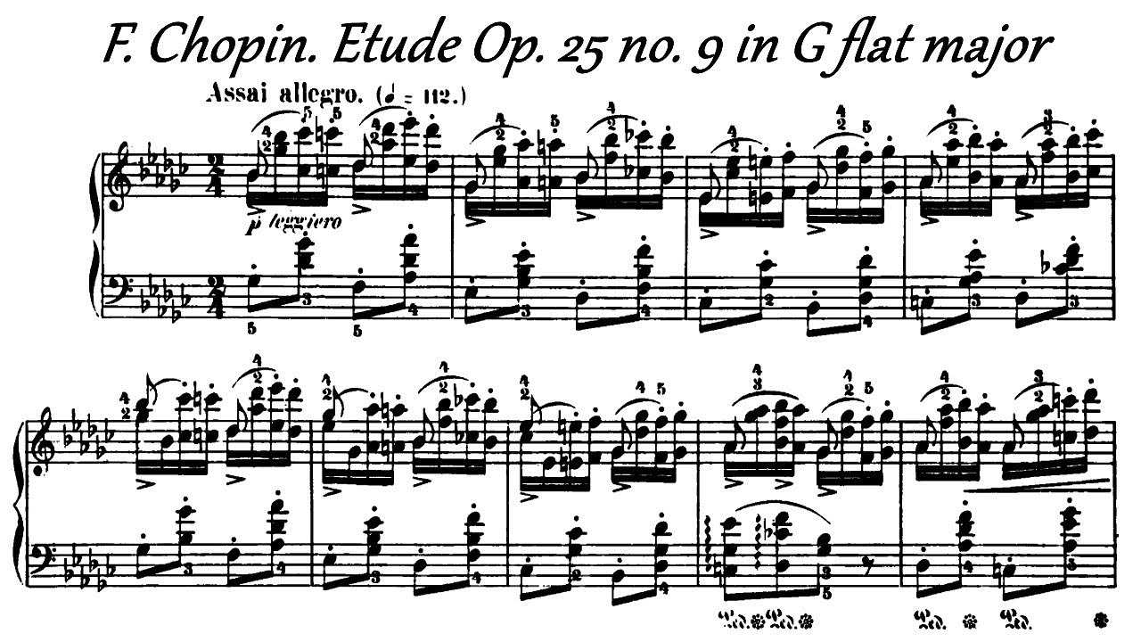 Шопен. двенадцать этюдов, op. 25