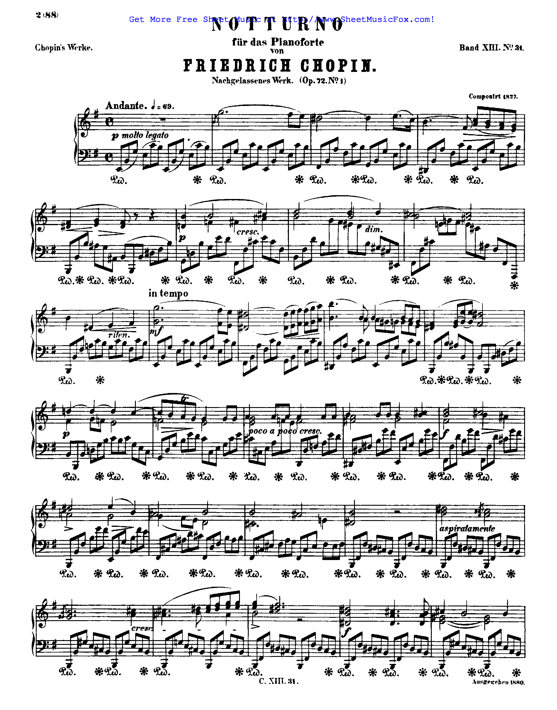 Шопен. два ноктюрна op. 48 (nocturnes, op. 48) | belcanto.ru