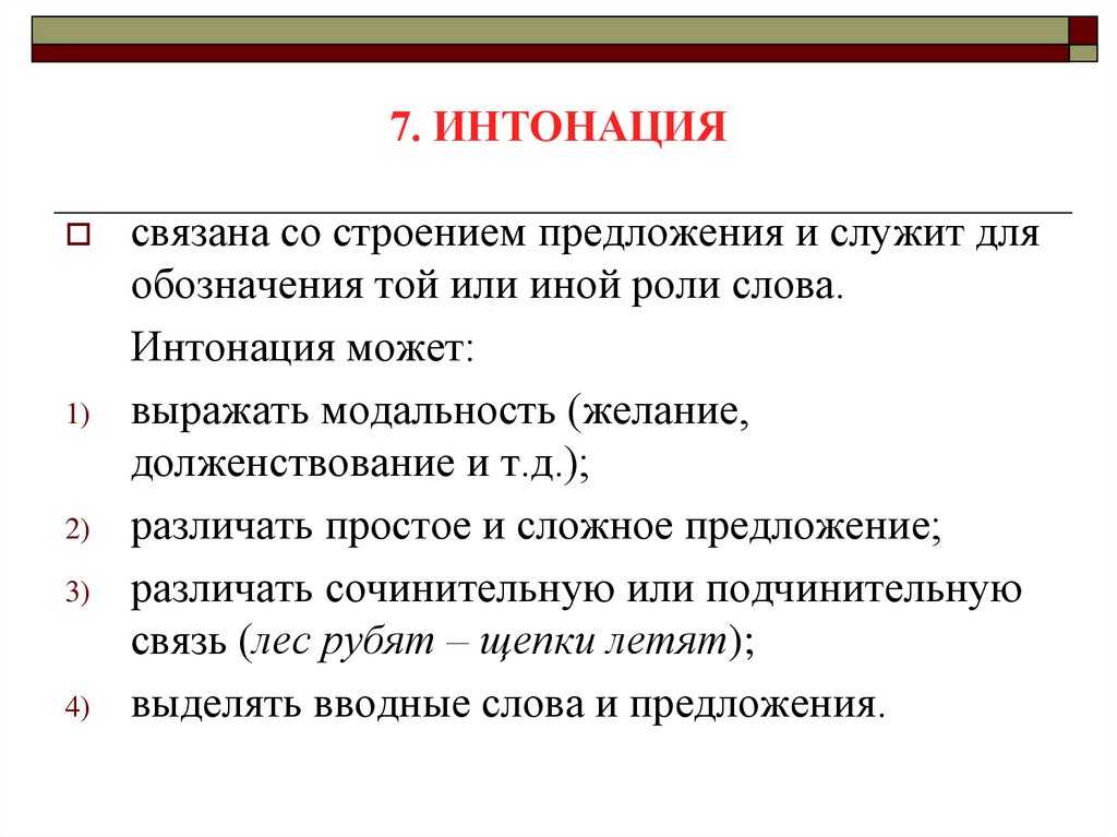 Интонация