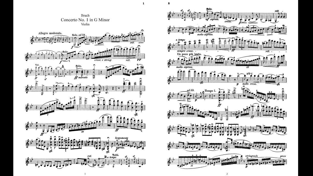 Концерт для скрипки № 1 (брух) - violin concerto no. 1 (bruch)