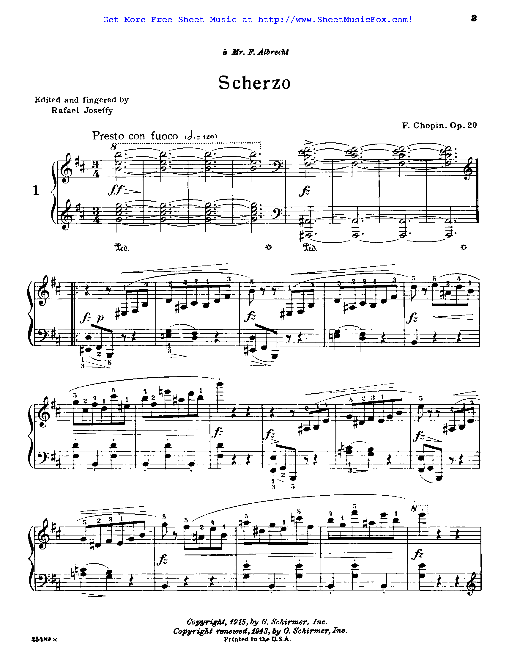 Scherzo no.1, op.20 (chopin, frédéric)