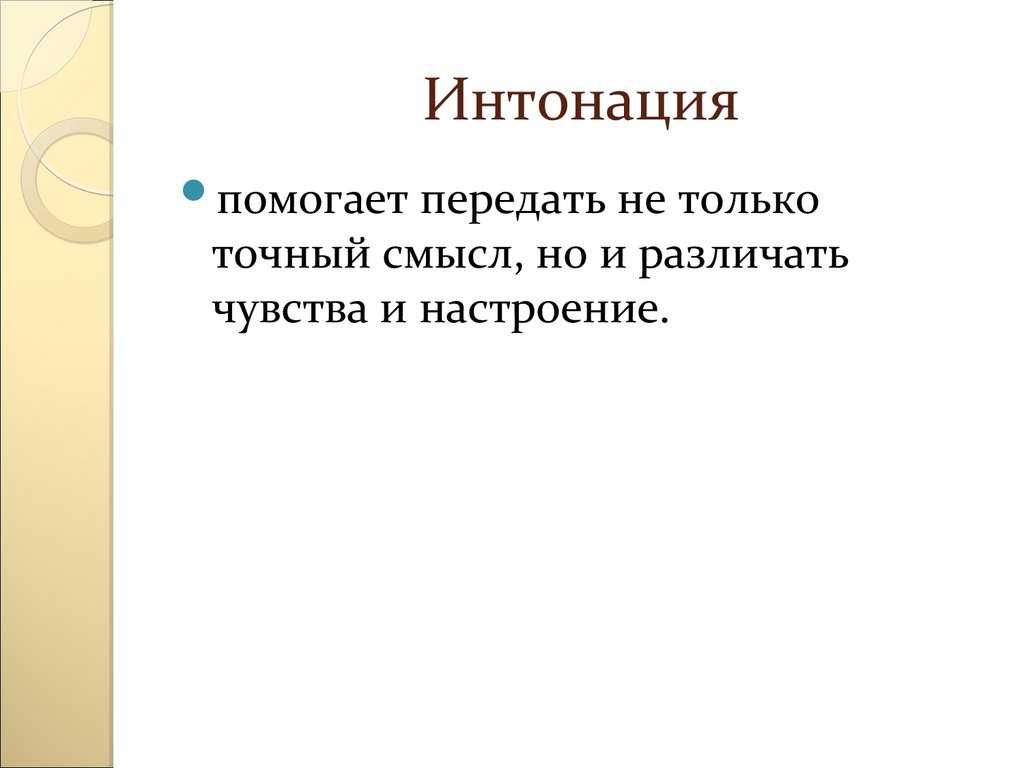 Теме интонация