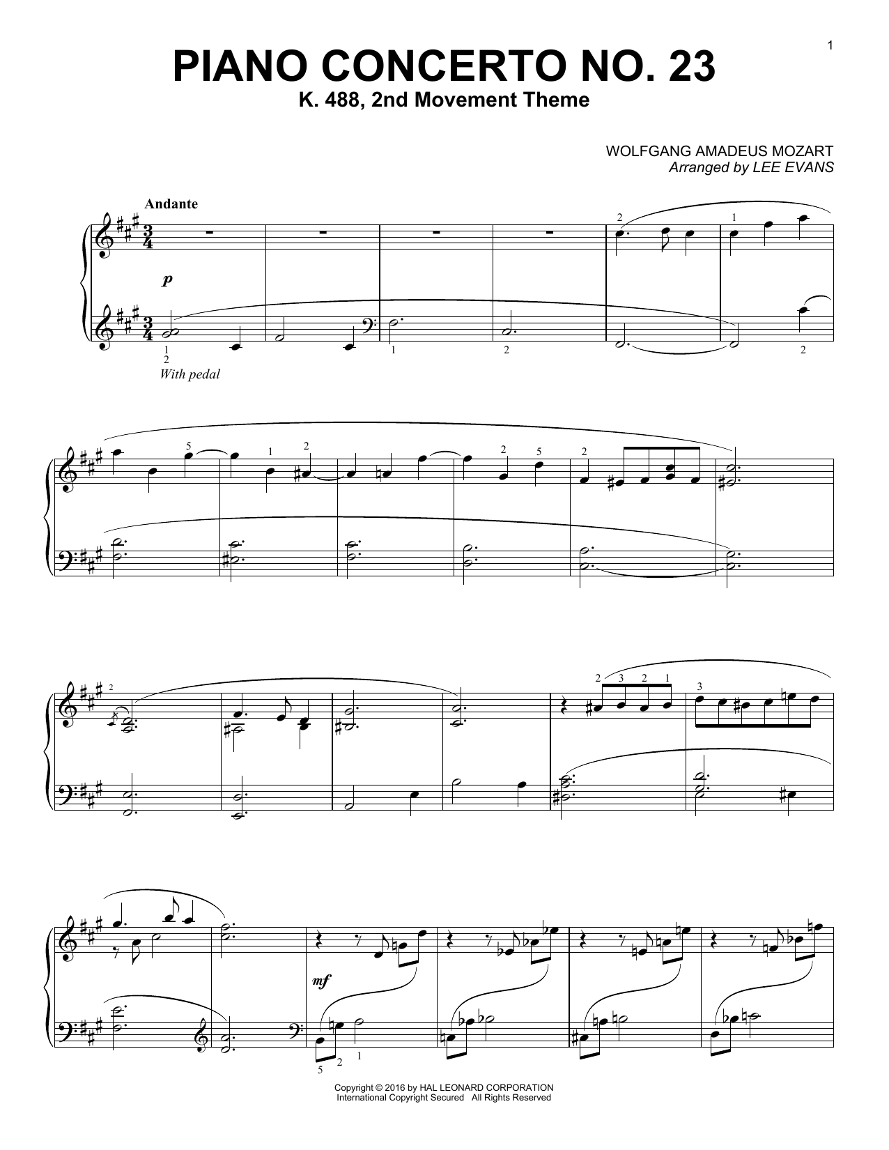 Piano concerto no.23 in a major, k.488 (mozart, wolfgang amadeus) - imslp: free sheet music pdf download