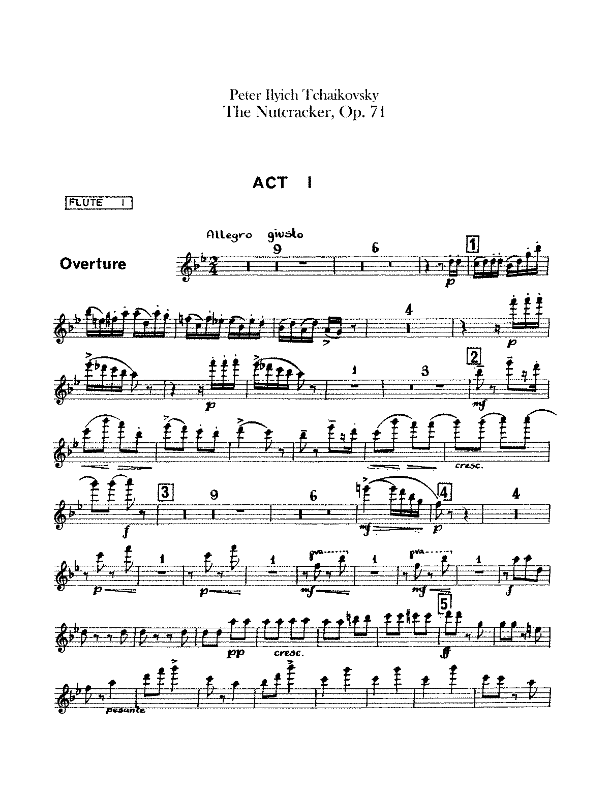 The nutcracker (ballet), op.71 (tchaikovsky, pyotr) - imslp: free sheet music pdf download