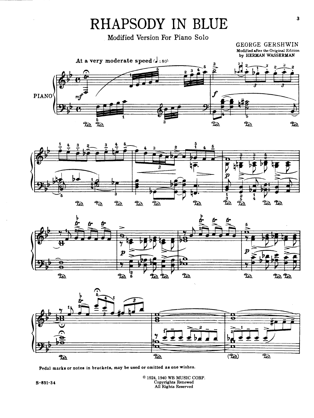 Rhapsody in blue (gershwin, george) - imslp: free sheet music pdf download