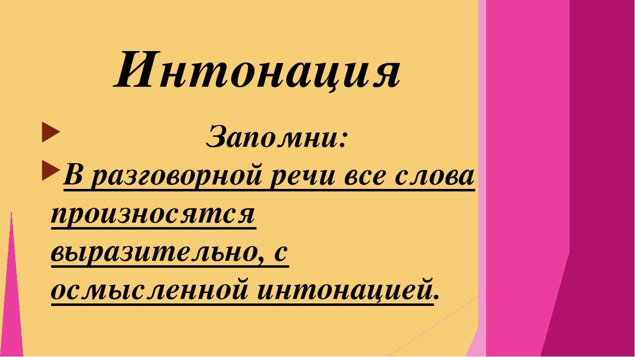 Интонация – что это такое?