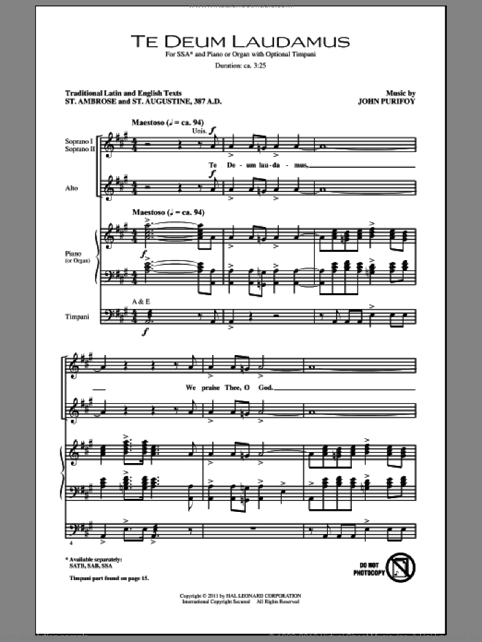 Te deum - te deum