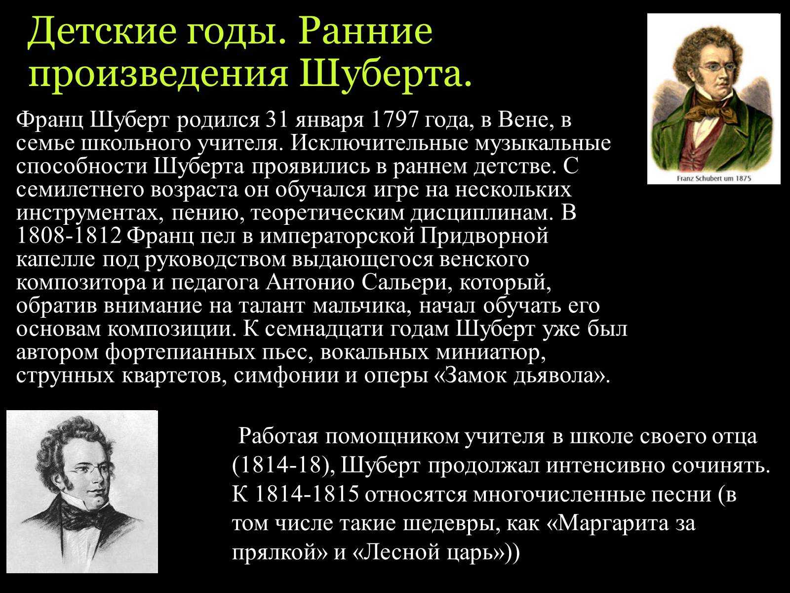 Шуберт цикл зимний путь названия песен