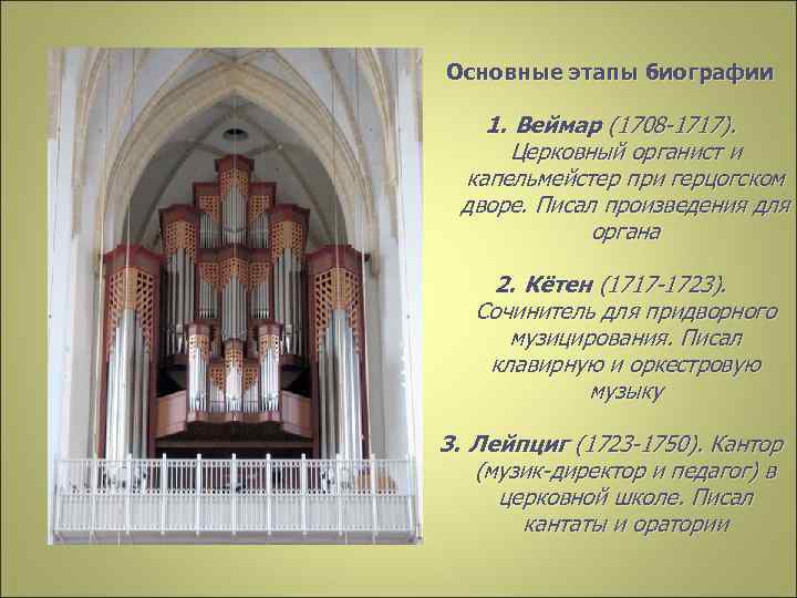 Органное творчество баха