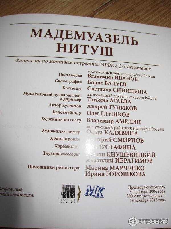 Оперетта эрве «мадемуазель нитуш» (mam’zelle nitouche) | belcanto.ru