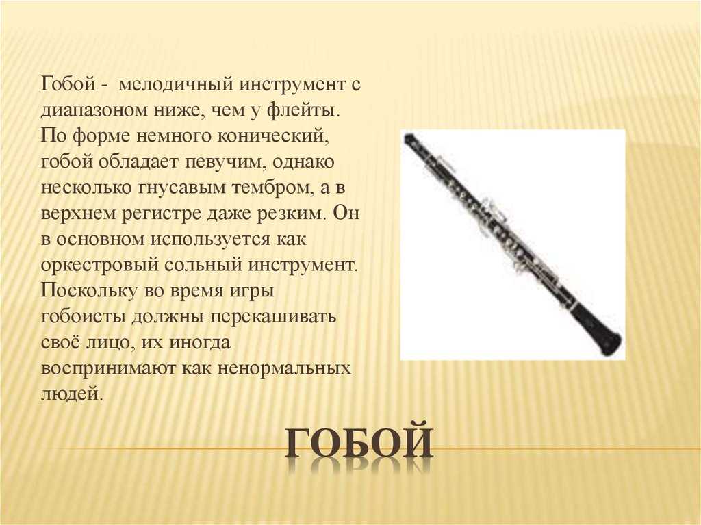 Гобой: описание инструмента, устройство, звучание, история, виды, использование | plastinka-rip.ru