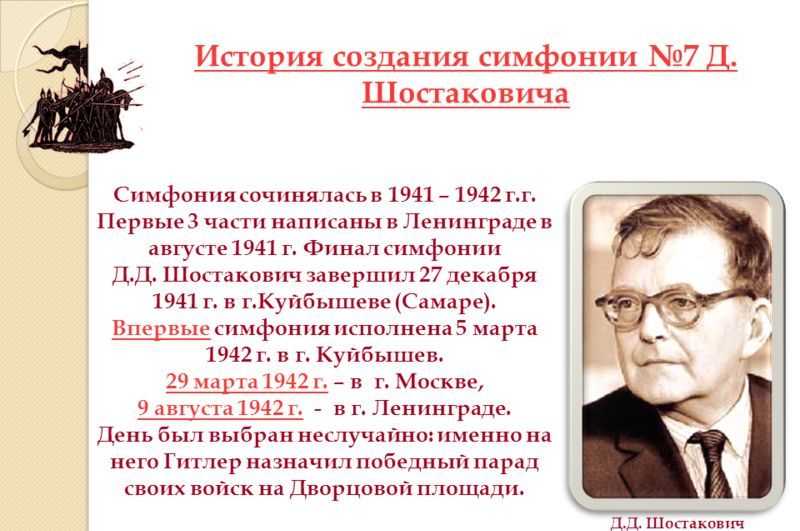 ДД Шостакович Ленинградская симфония - история, видео, содержание, интересные факты