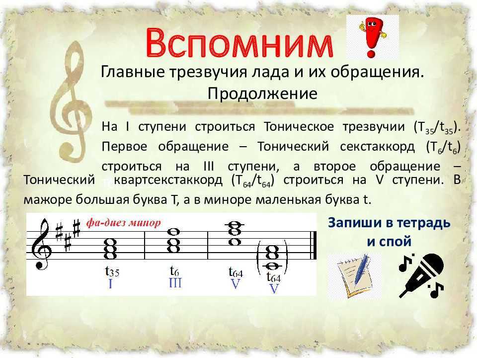 Учимся строить квартсекстаккорды и секстаккорды на пианино
