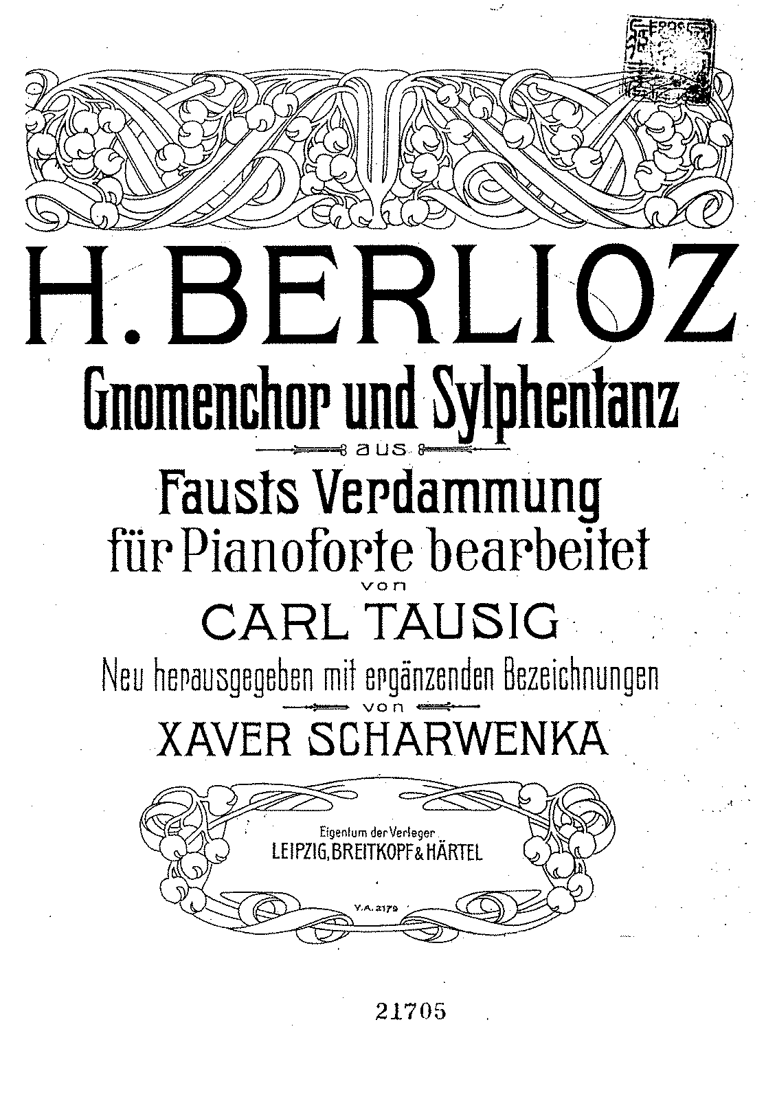 La damnation de faust, h 111 (berlioz, hector) - imslp: free sheet music pdf download