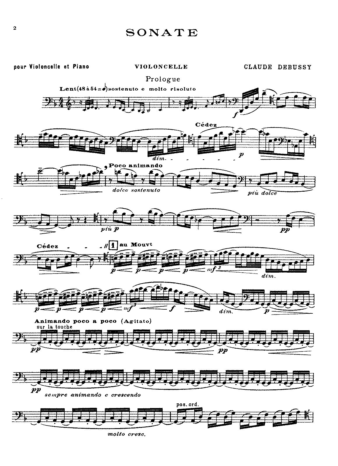 Дебюсси. соната для виолончели и фортепиано (cello sonata (d-moll), l 135) | belcanto.ru