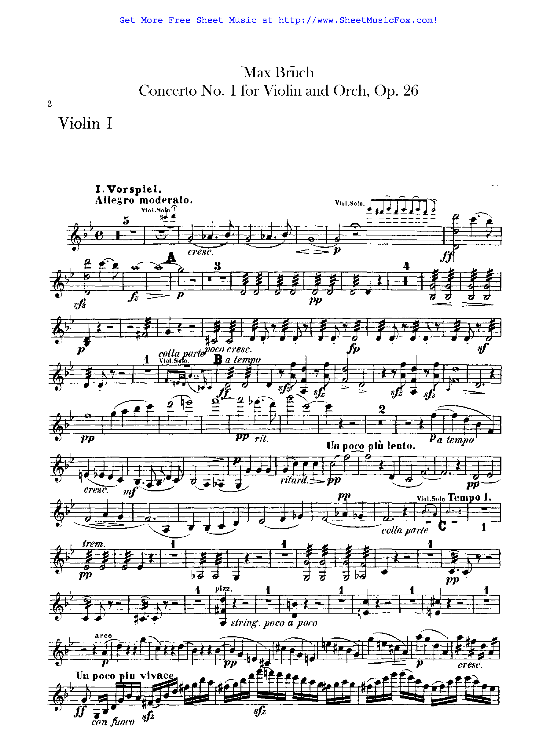 Концерт для скрипки № 1 (брух) — violin concerto no. 1 (bruch)