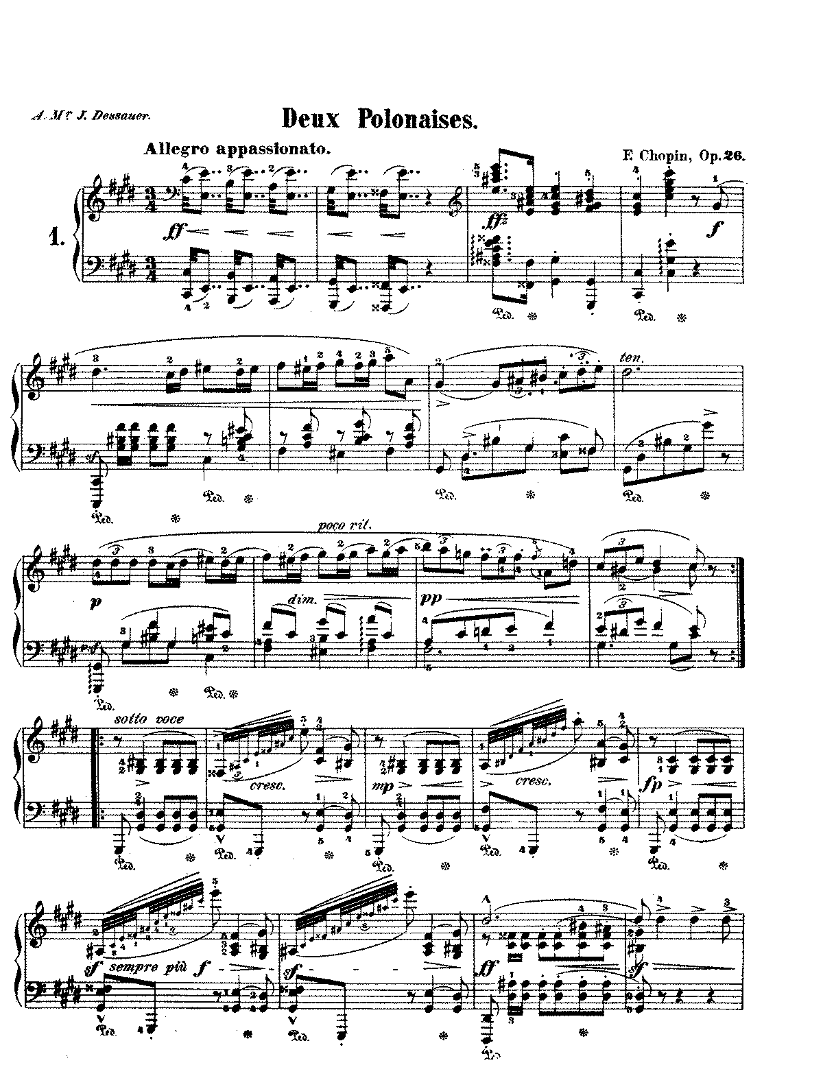 Шопен. два полонеза op. 40