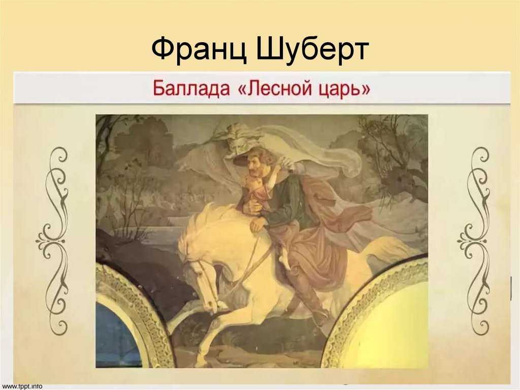 Презентация по теме: музыкальный образ. лесной царь ф. шуберт.  доклад, проект