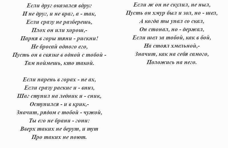 Факты о песнях владимир высоцкий