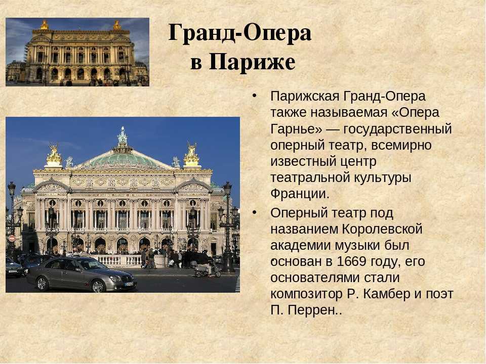 Презентация опера гарнье