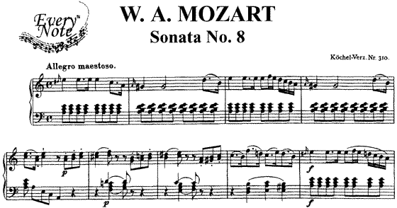 Piano sonata no.8 in a minor, k.310/300d (mozart, wolfgang amadeus) - imslp: free sheet music pdf download