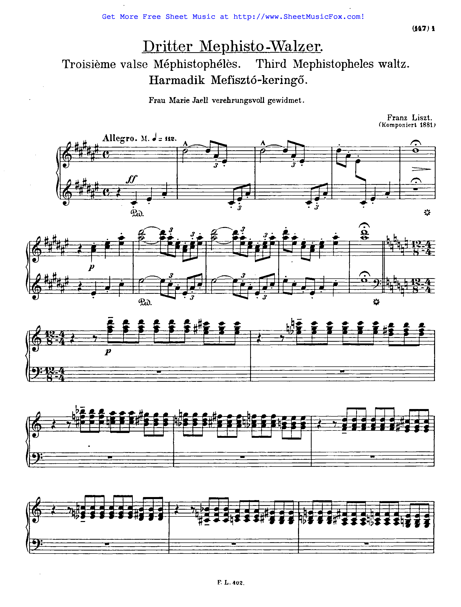 Ференц лист. «мефисто-вальс»